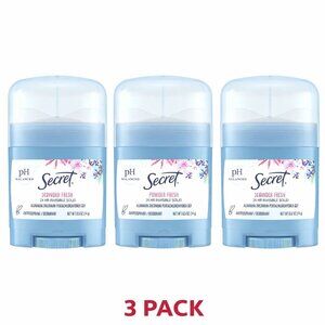 Secret Invisible Solid Shower Fresh 3 Pack 0.5oz - Same Day Shipping